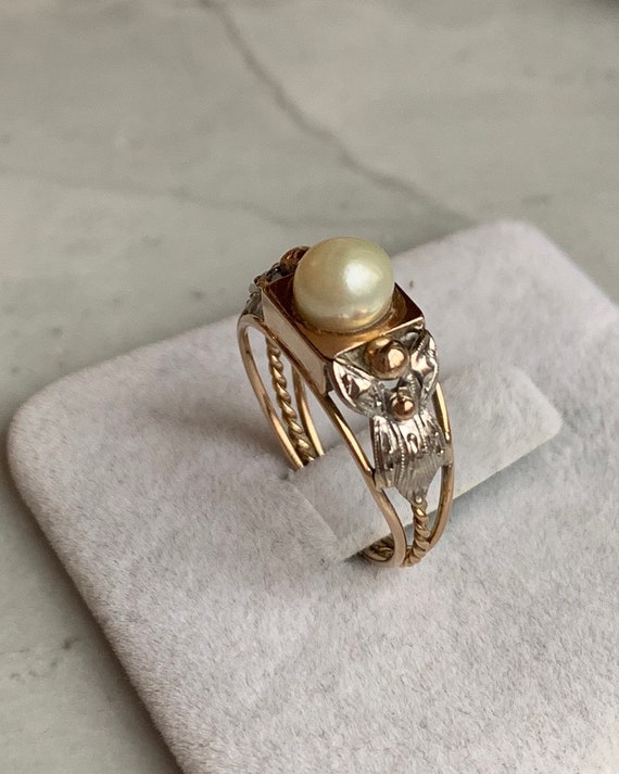 antique pearl ring