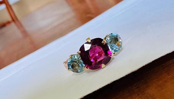 ruby vintage ring - image 3