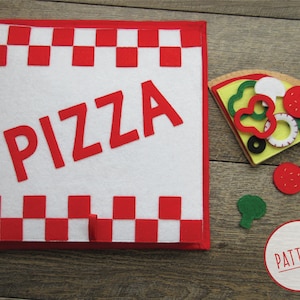 Pizza Box Página de libro tranquilo - PATTERN