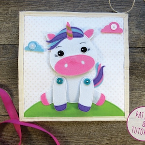 Unicorn Quiet Book Page - PATTERN & TUTORIAL