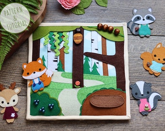 Forest Friends Quiet Buchseite MUSTER & TUTORIAL