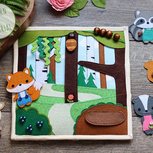 Forest Friends Quiet Book Page - PATTERN & TUTORIAL