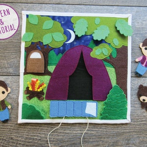 Camping Quiet Book Page - PATTERN & TUTORIAL