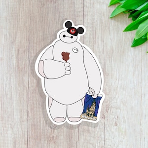 Baymax Goes Shopping Sticker / Big Hero 6 Sticker / Disney Sticker / Baymax Sticker