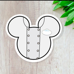 Disney Chef Cast Member Sticker / Disney Cast Member Sticker / Disney Sticker / Disney Costume Sticker