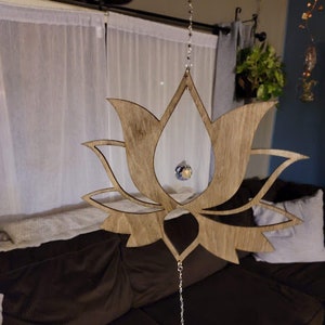 Lotus Crystal Sun Catcher