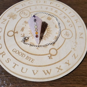 Rose Quartz Chakra Pendulum