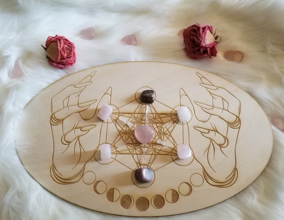 Love And Relationship Crystal Grid Crystals - 
