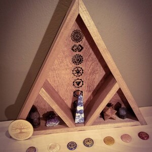 Chakra Triangle Shelf 14 inchs  tall
