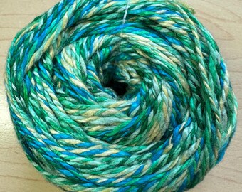 Darn Good Yarn Journey Recycled Silk Indian Peacock Sport Weight
