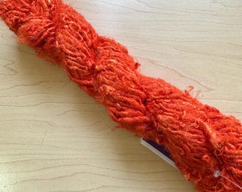 Darn Good Yarn Banana Fiber Dusty Rose Orange Worsted Weight