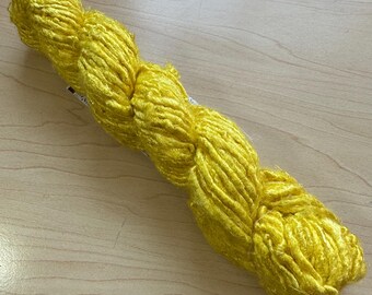 Darn Good Yarn Banana Fiber Neon Yellow Worsted Weight