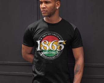 1865er Juni Feier T-Shirt, Emanzipationstag Shirt, Schwarzes Geschichtsgeschenk, Schwarzes Stolz T-Shirt