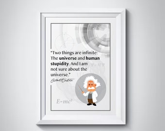 Einstein Quotes - Two things are Infinite