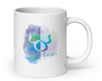 Taurus Colorful Coffee Mug 11oz, 15oz - Zodiac Coffee Mug - Taurus Gifts - April, May Birthday