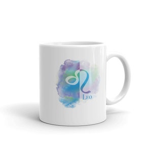 Leo Colorful Coffee Mug 11oz, 15oz - Zodiac Coffee Mug - Leo Gifts - July, August Birthday