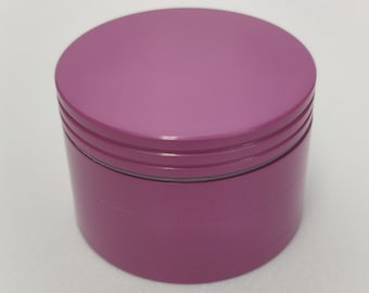 Purple Herb Grinder with Catcher, 2&quot; Metal Grinder for Herbs, 4 Piece Tobacco and Kitchen Spice Grinder Set + Screened Bottom Chamber