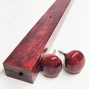 18&quot;- 84&quot; Red Mango Quilt Hangers, Textile Hanger / Wall Display for Rugs & Quilts / Tapestry Hanger w/ Twist Knobs, Hanging for Quilts