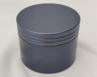 Charcoal Grey Herb Grinder with Catcher, 2&quot; Metal Grinder for Herbs, 4 Piece Tobacco and Kitchen Spice Grinder Set + Screened Bottom Chamber