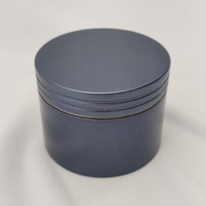 Charcoal Grey Herb Grinder with Catcher, 2&quot; Metal Grinder for Herbs, 4 Piece Tobacco and Kitchen Spice Grinder Set + Screened Bottom Chamber