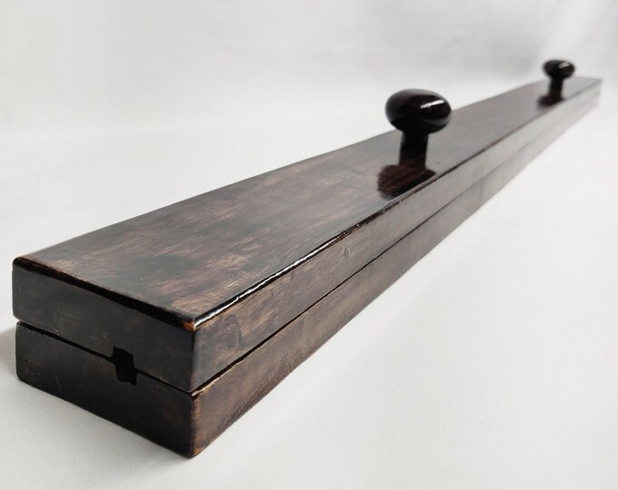 18 84 Quilt Hangers Mango Wood Dark Stain Quilt Etsy