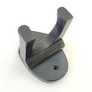 Imported Ebony Wood Guitar Hanger, Perfect Wall Hanger for Acoustic and/or Electric Guitars 100% Jet Black