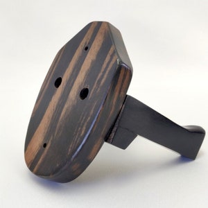 Imported Ebony Wood Guitar Hanger, Perfect Wall Hanger for Acoustic and/or Electric Guitars image 9