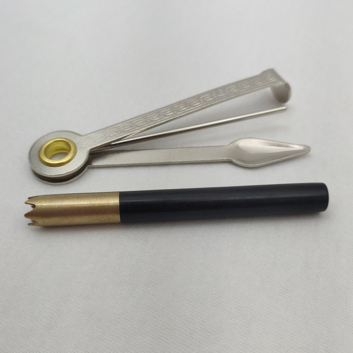 3 Ebony One Hitter Brass Pipe Cleaning Tool 4 Brass Etsy