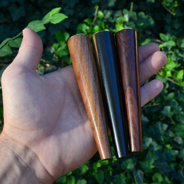 Chillum Pipes, Brass Smoking Bowl, Chill Pipe for Smoking Tobacco (Rosewood, Ebony Wood, Sheesham Wood)