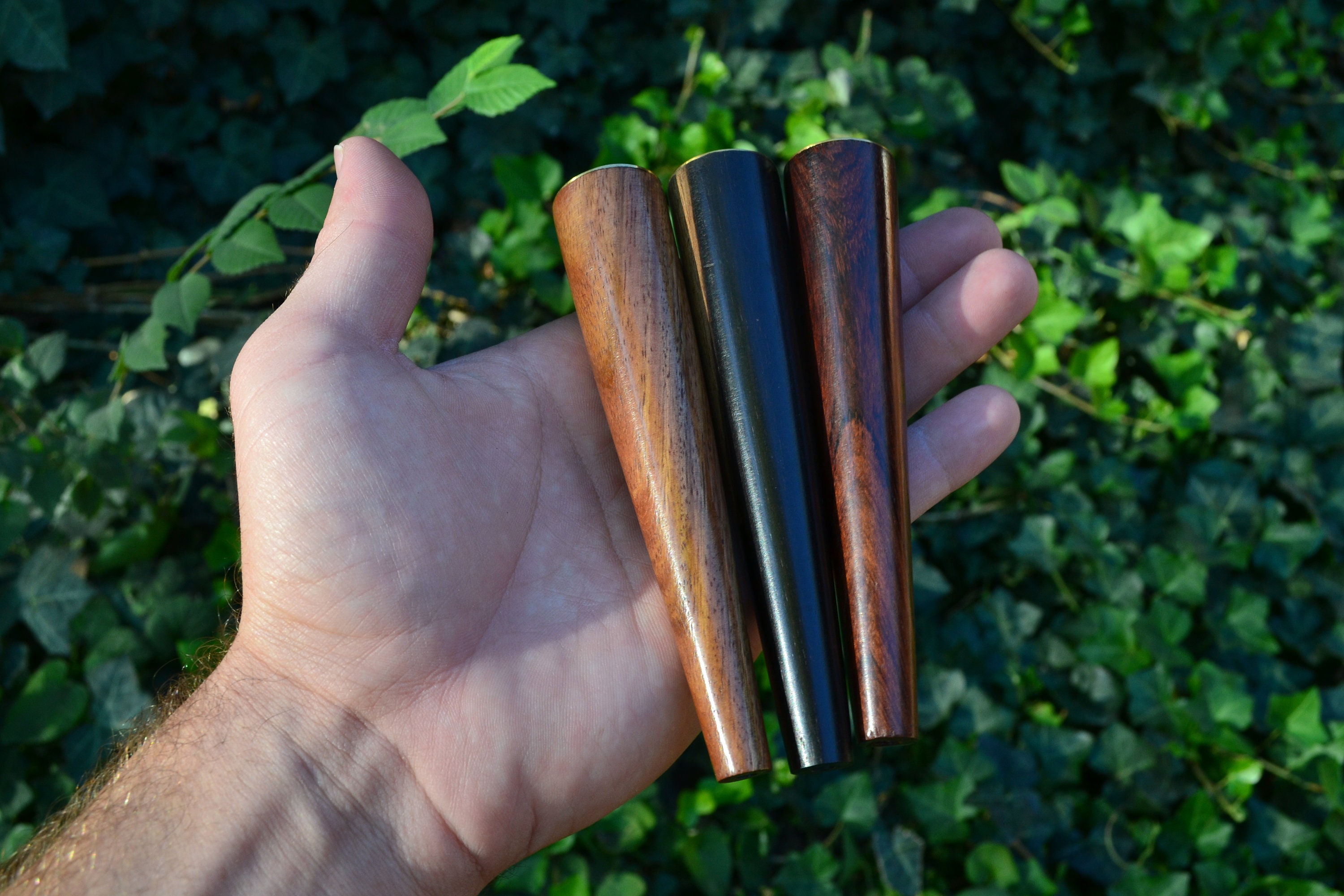 ·ξ Smoker Bent Type Ebonywooden Smoking Pipe With Metal And Wood