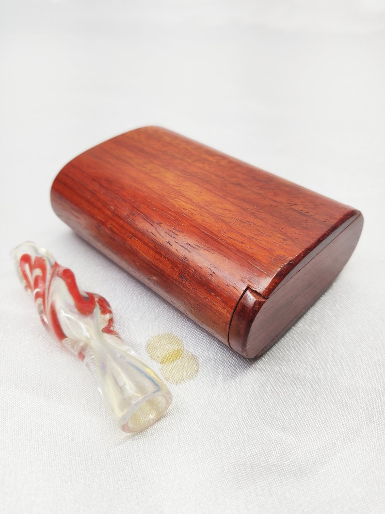 Redwood Slide Lid Dugout Glass Chillum Smoking Pipe Etsy