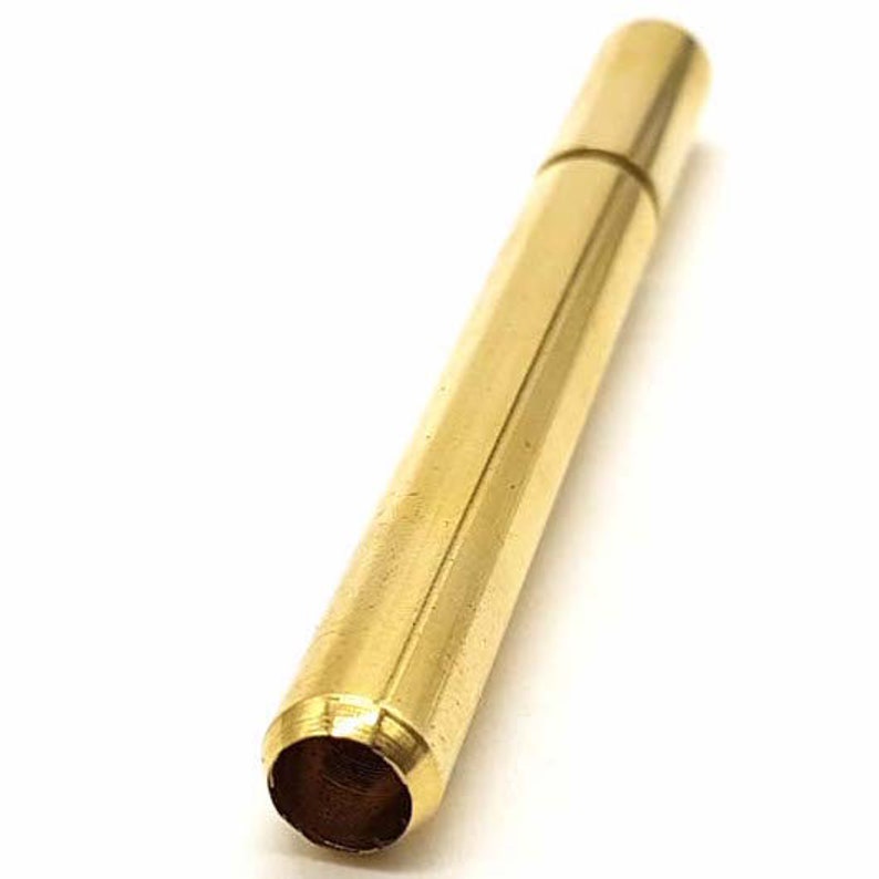 2 Solid Brass One Hitter Pipes 3 Inch / 0.8 Oz Smoking Etsy