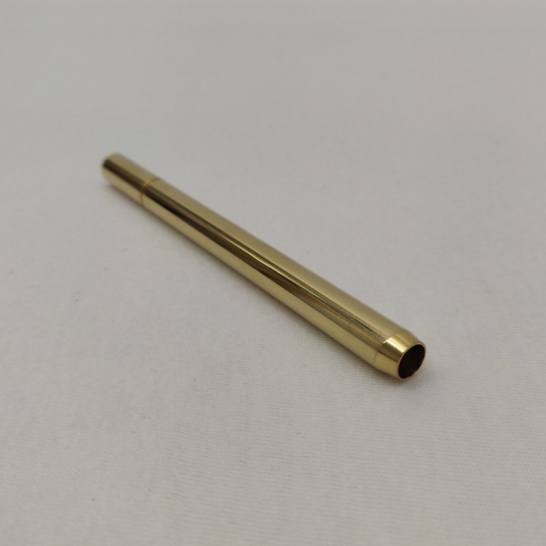 4 Smooth Tip Brass One Hitter Smooth Brass Smoking Pipe, Portable Pipe