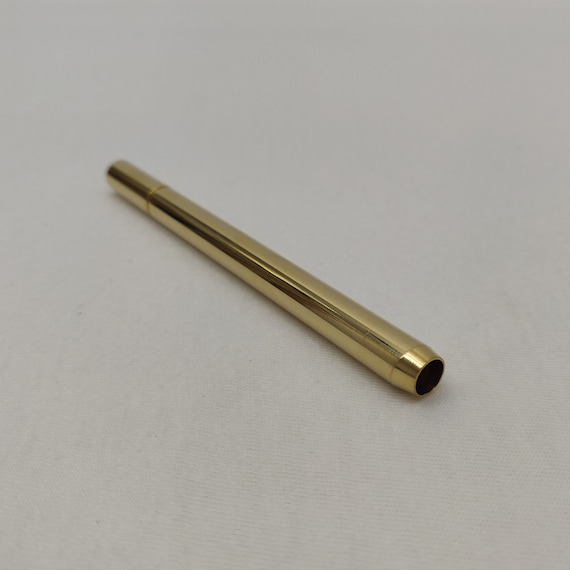 Real Brass One-Hitter Pipe & Dugout Bat – 3-Piece Set, Made In USA, For Tobacco Use