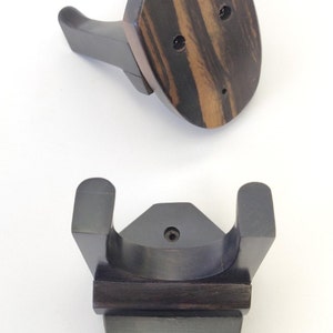 Imported Ebony Wood Guitar Hanger, Perfect Wall Hanger for Acoustic and/or Electric Guitars image 6