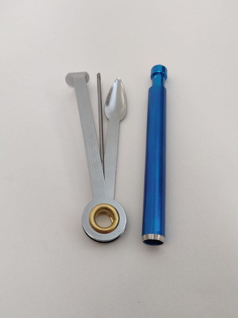 Blue 3 Push to Clean Onehitter Pipe Cleaning Tool Etsy