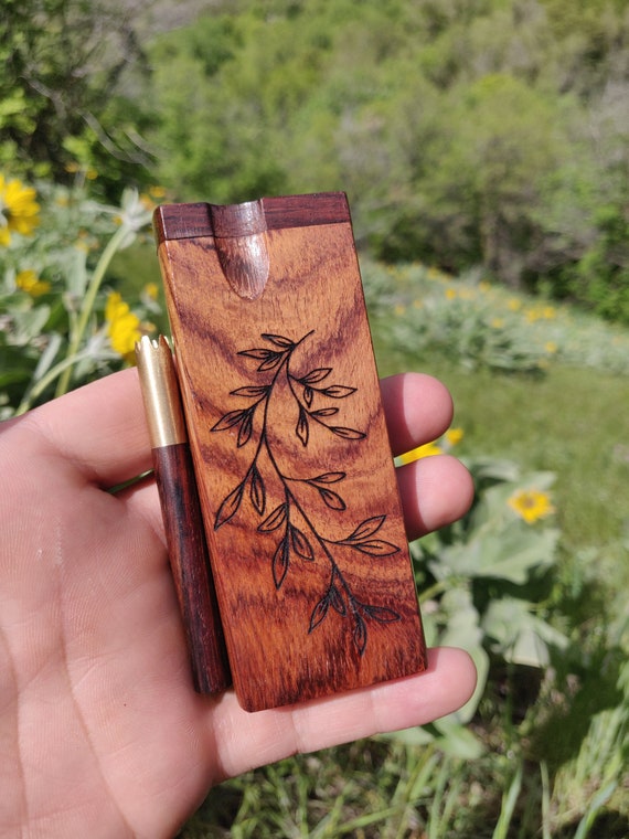 A Rosewood & Brass Chillum A Rosewood & Brass Chillum