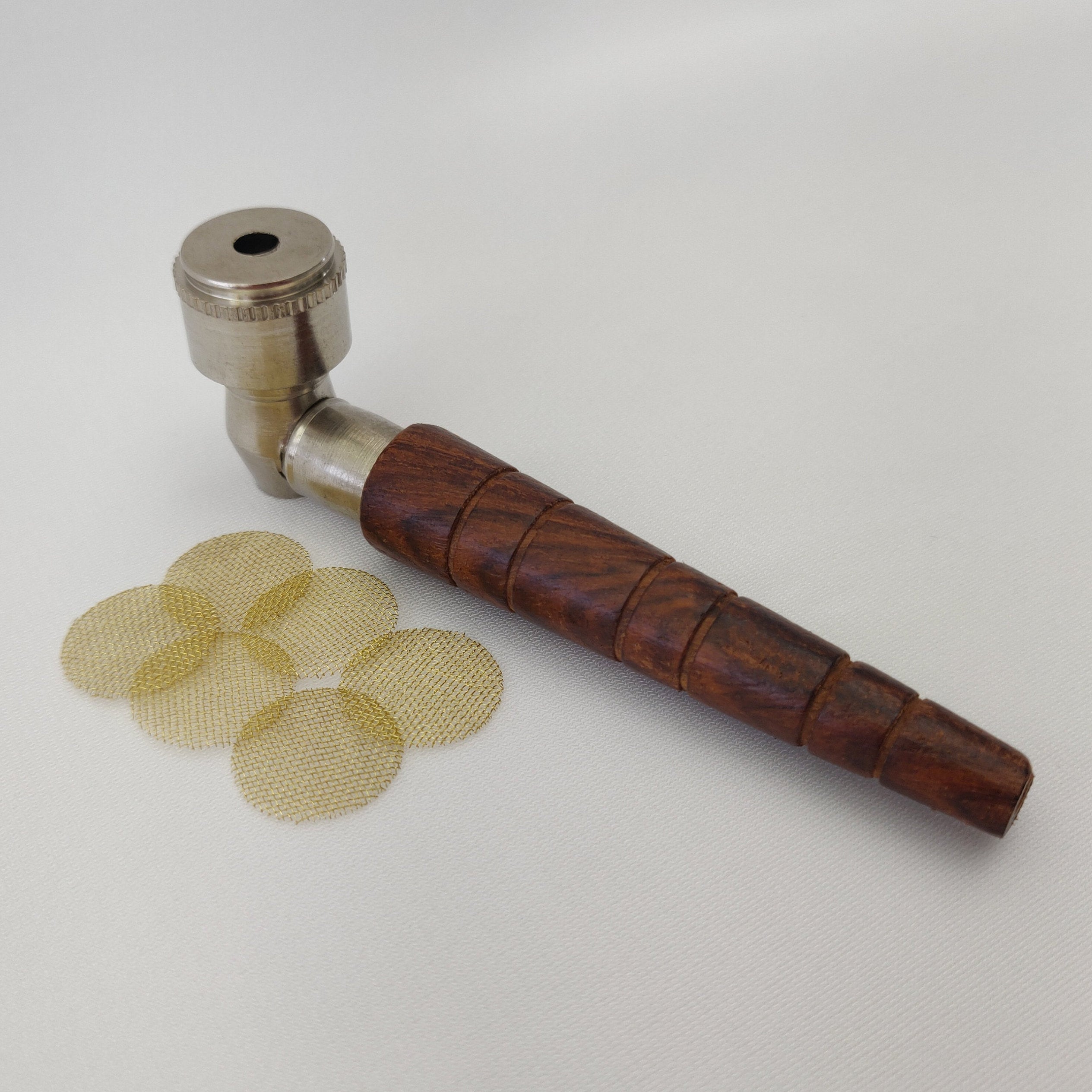 Small Wood Pipe with Lid from The Mill