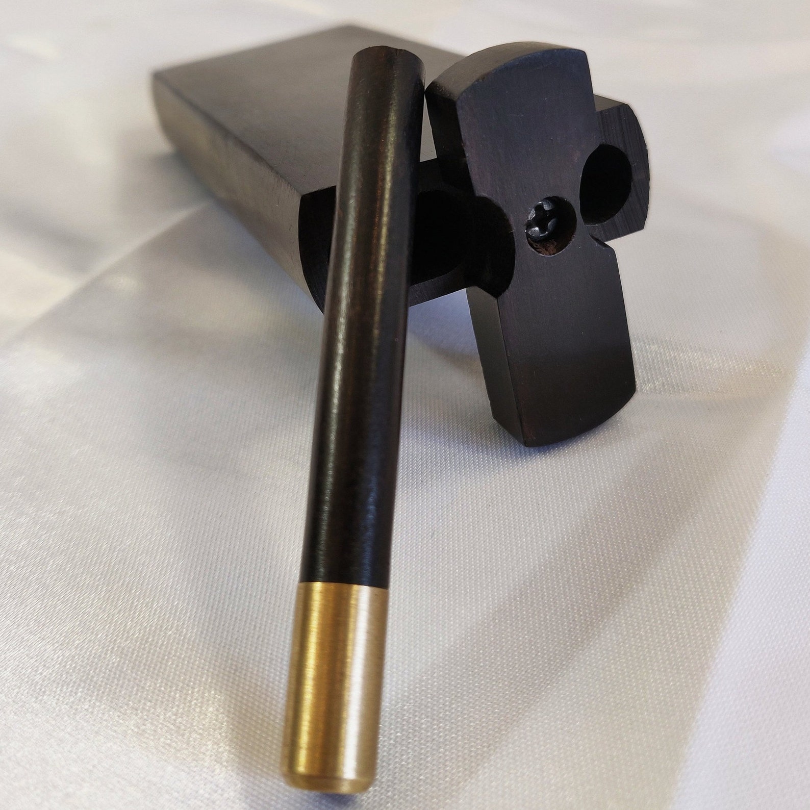 Ebony and Brass One Hitter Dugout Brass Bat W/ Ebony Wood - Etsy