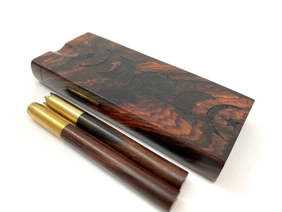 A Rosewood & Brass Chillum A Rosewood & Brass Chillum