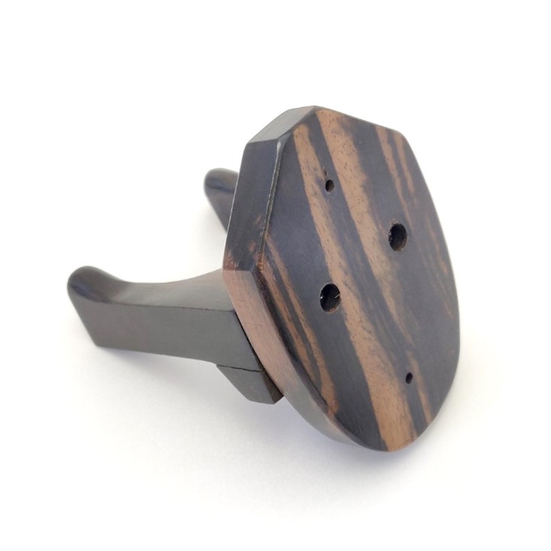 Imported Ebony Wood Guitar Hanger, Perfect Wall Hanger for Acoustic and/or Electric Guitars Black and Brown
