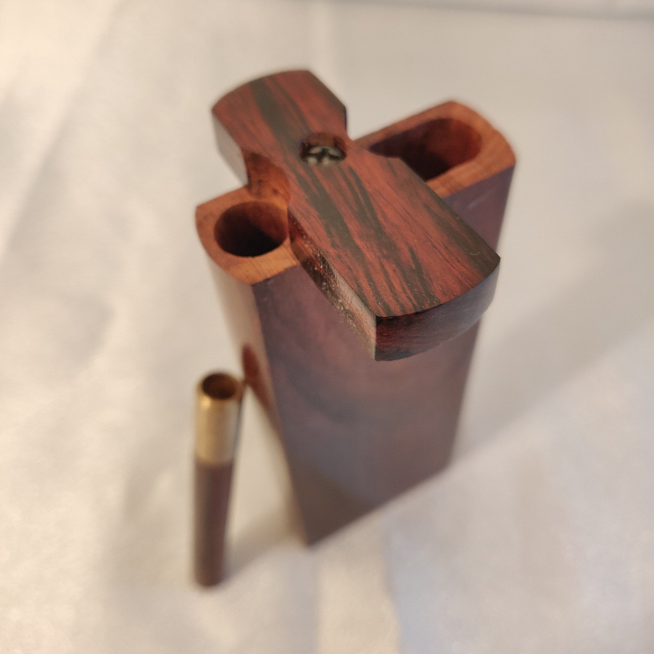 Rosewood Dugout One Hitter Set Brass/wood Bat With Rosewood - Etsy