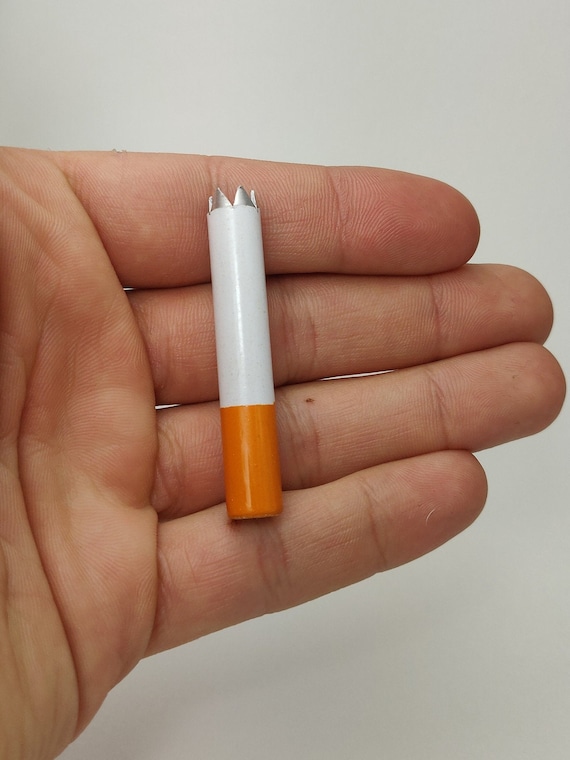 2 Inch One Hitter Pipe / Dugout Bat - Metal Cigarette Smoking Pipe +4 Brass  Screens - One Hit Pipe - Grinder or Smooth Tip, FAST SHIPPING!