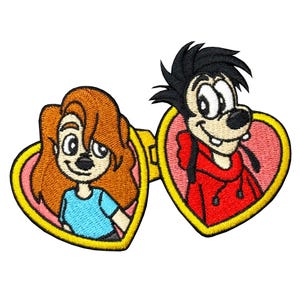 A Goofy Movie Max and Roxanne Lockett Embroidered Patch
