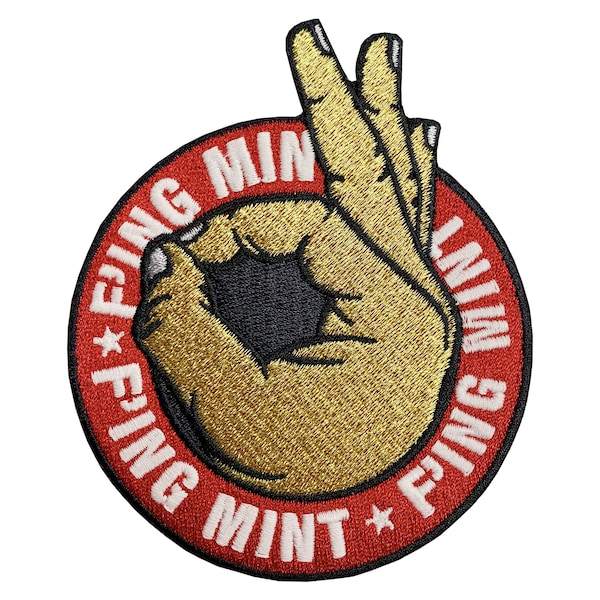 F'ing Mint Geborduurde Glow Patch