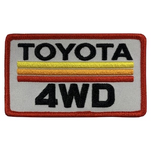 Toyota 4WD Retro Embroidered Patch