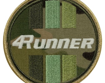 Parche bordado circular de camuflaje para Toyota 4Runner