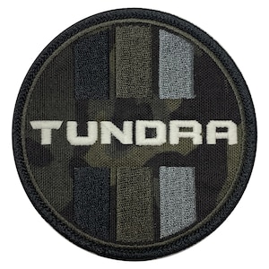 Toyota Tundra Black Camo Circle Embroidered Patch