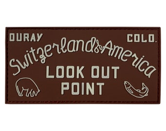 Ouray Look Out Point-skylt PVC-lapp