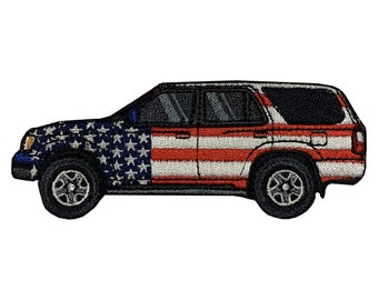 トヨタ4ランナー第3世代用アメリカ国旗刺繍パッチ